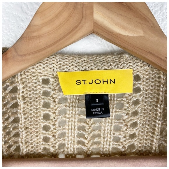 St. John Chunky Knit Crochet Cardigan Size Small‎ - Picture 5 of 9